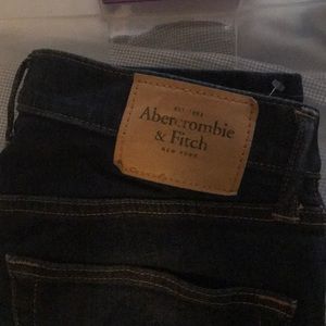 Abercrombie and Fitch slim fit dark wash jeans
